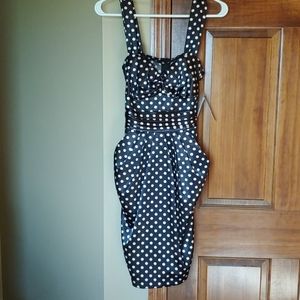50s vibe polka dot dress size 7